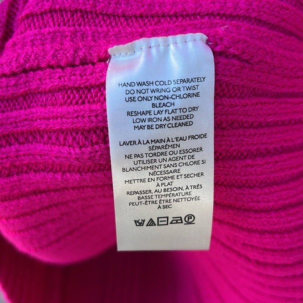 NWT Anthropologie Knit Sweater Dress Hot Pink Spring Wedding Guest Plus Size 1X - Picture 9 of 13